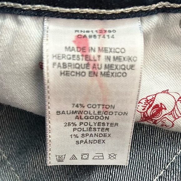 True Religion Women's Skinny Blue Jeans, Perfect for Wearing with Boots, Size 26 - Picture 14 of 16